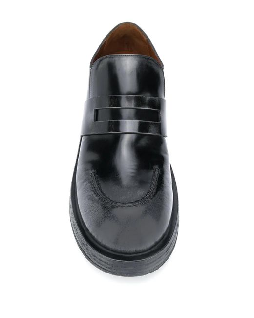 Marsèll Black Musona Chunky-Sole Loafers