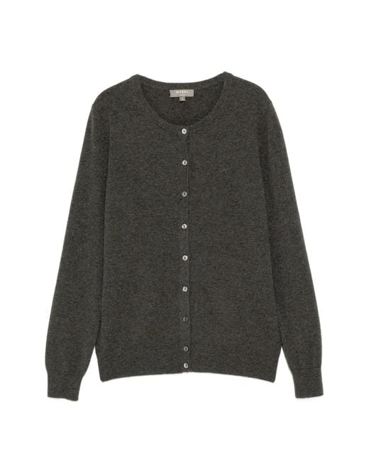 N.Peal Cashmere Gray Olivia Cardigan
