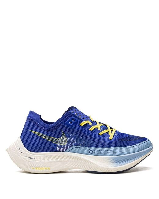 Nike Blue Zoomx Vaporfly Next% 2 "hyper Royal Yellow Strike" Sneakers