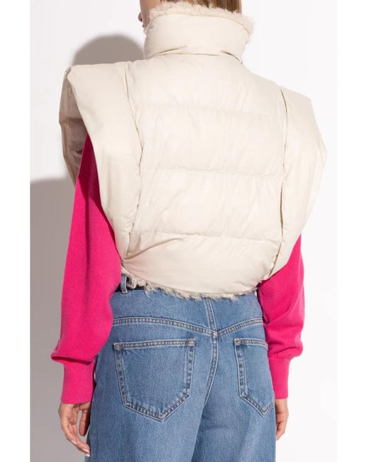 Isabel Marant Natural Reversible Vest Hoodiali