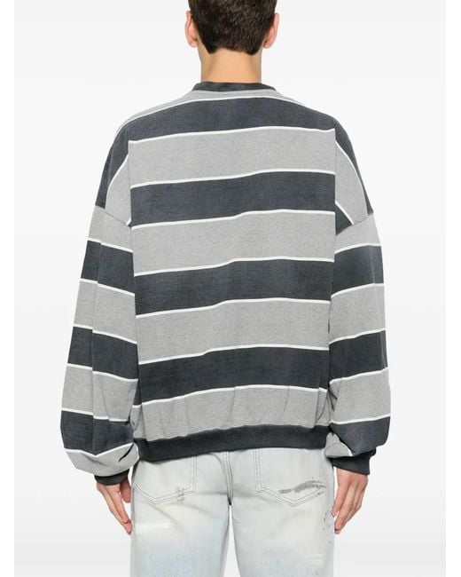 Represent Gray California Striped Long-Sleeve for men