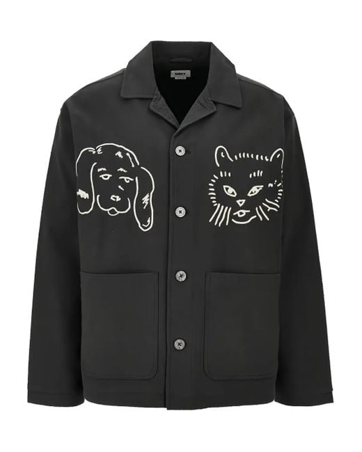 Obey Vesta Overhemd in het Black voor heren