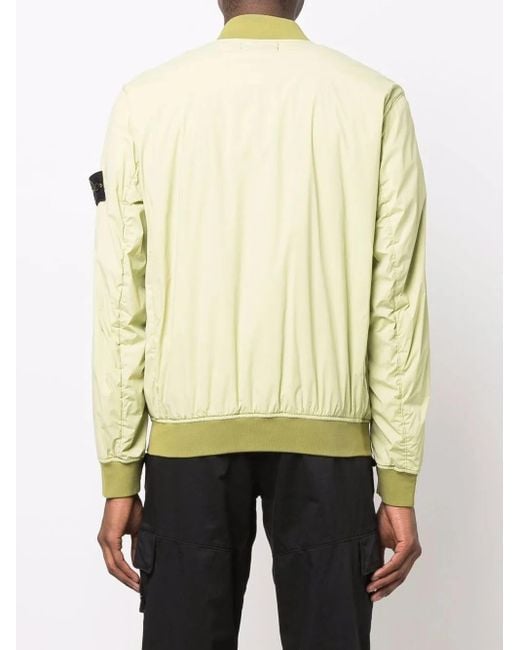 Stone Island Natural Compass-Patch Zip-Up Jacket for men