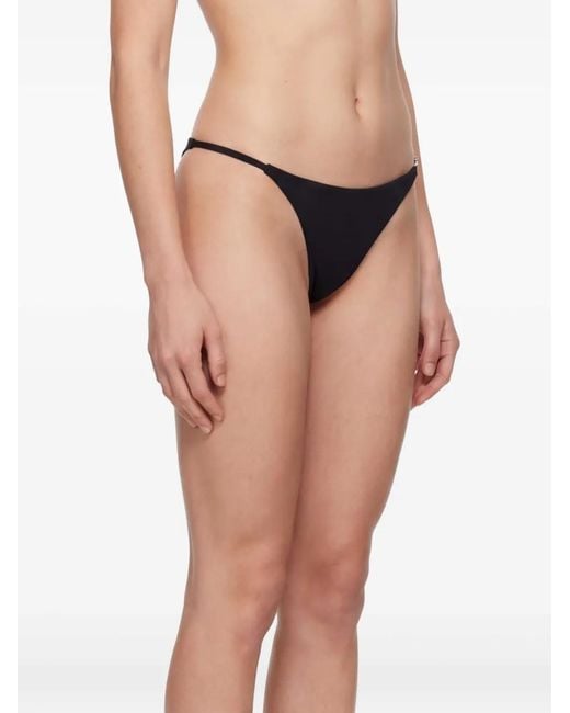 DSquared² Black Icon-Plaque Bikini Bottoms