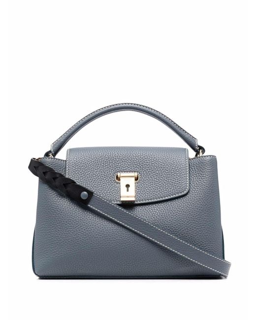 Bally Leather Layka Small Tote Bag in Blue - Lyst