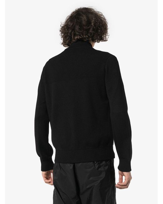 Canada Goose Black Hybridge Knit Jacket for men