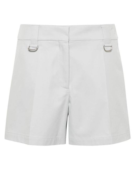 Off-White c/o Virgil Abloh White High-waisted Cotton Shorts