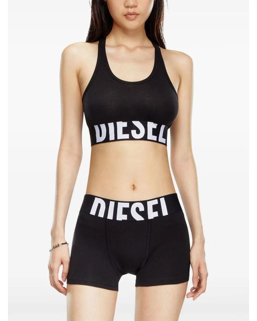 DIESEL Black Ufsb-Cotton-Race-Bralette-Xl