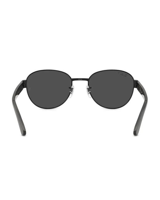 Ray-Ban Gray Chromance Round-Frame Tinted Sunglasses