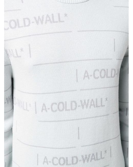 A_COLD_WALL* Blue Chain Jacquard Knit Jumper for men
