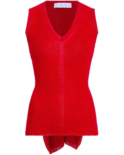 Proenza Schouler Heyde ニットトップ Red