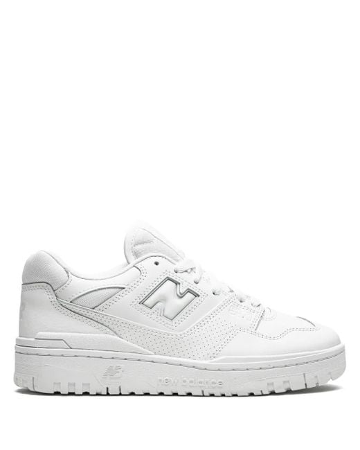 New Balance White 550 "Triple" Sneakers