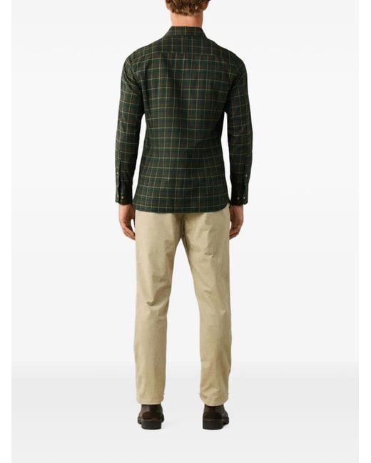 Hackett Green Checked Shirt for men