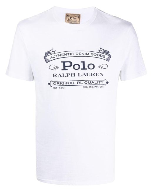 Camiseta con logo estampado Polo Ralph Lauren de hombre de color
