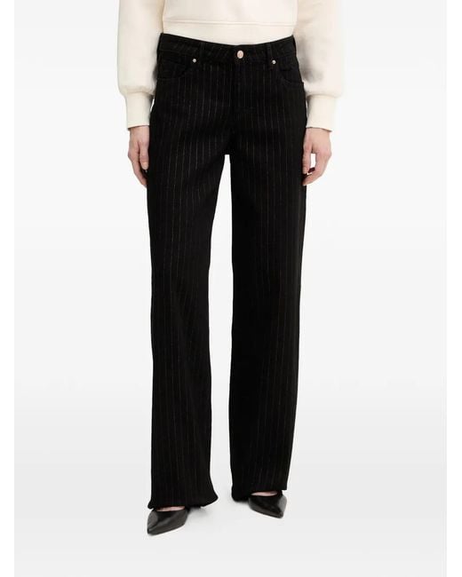ARMANI EXCHANGE Black Pinstripe Jeans