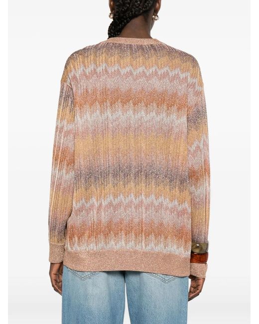 Missoni Natural Zigzag Button Cardigan