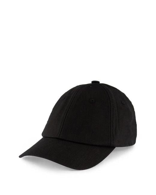 Frescobol Carioca Black Fernando Linen Baseball Cap for men