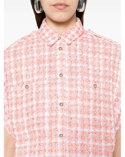 IRO Pink Gilsa Tweed Shirt