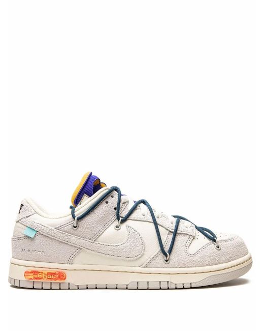 NIKE X OFF-WHITE White Dunk Low "Lot 16" Sneakers