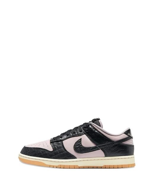Nike Black Dunk Low Retro Crocodile Low Sneakers for men