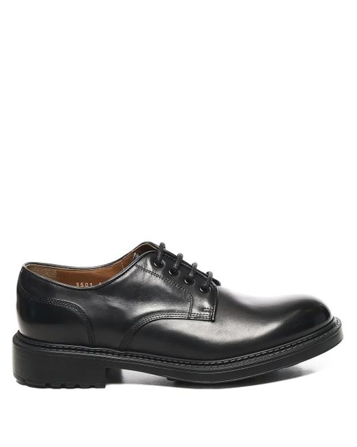 Derbies En Cuir À Lacets Doucal's pour homme en coloris Black