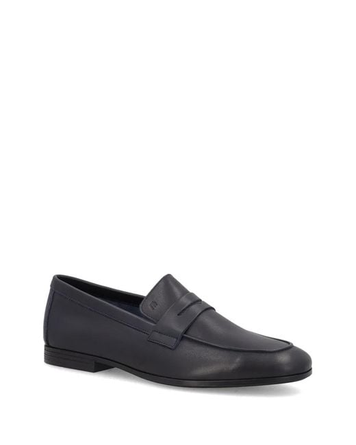 Frau White Deconstructed Leather Loafers for men
