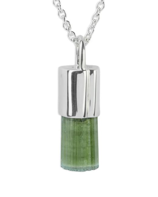Parts Of 4 Green Sterling Talisman Tourmaline Necklace