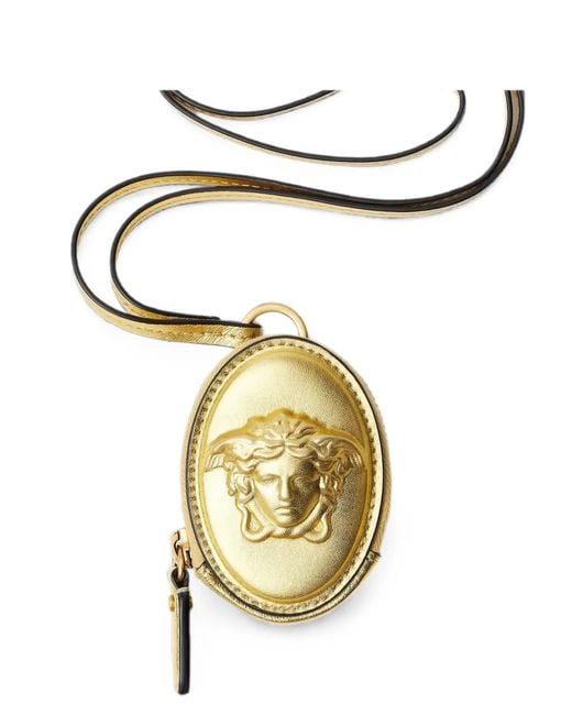 Versace Lou Metallic Nappa Coin Purse