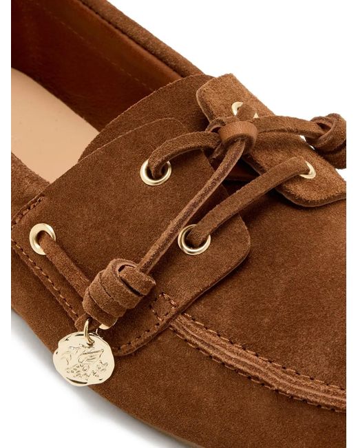 Ancient Greek Sandals Brown Pliara Suede Loafers