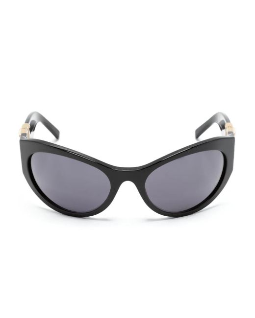 Givenchy Gray 4G-Plaque Oversize-Frame Sunglasses