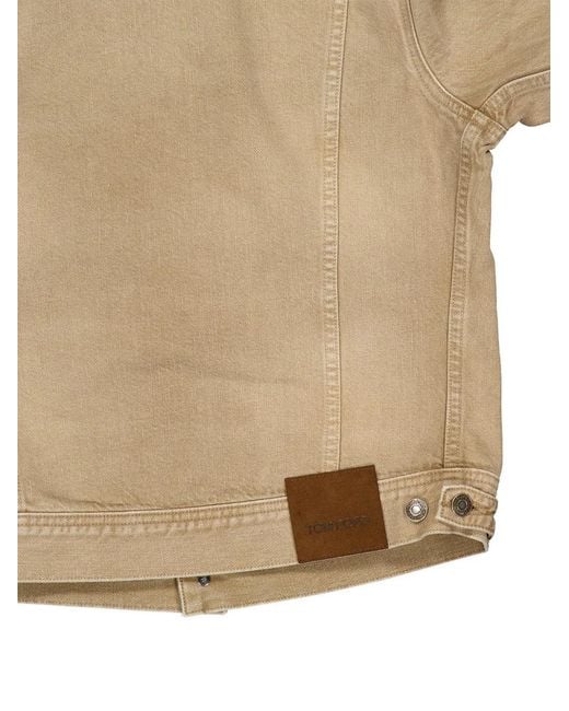 Tom Ford Natural Cotton Denim Jacket for men