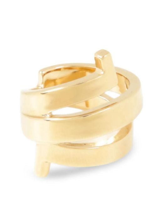 Ferragamo Metallic Ring Im Spiraldesign