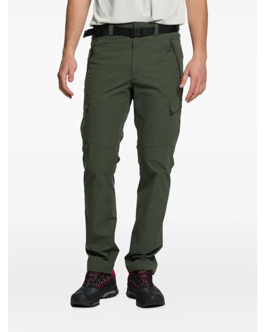 Trangoworld Green Zagora Belted Cargo Pants for men