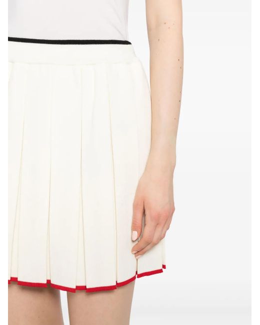 Thom Browne Mini-Plooirok in het Natural