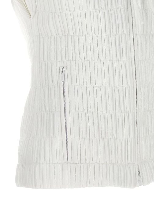 Chaleco con capucha de Ferragamo de color White