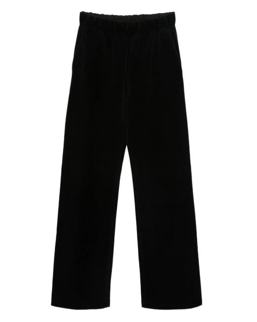 Golden Goose Deluxe Brand Black Wide-Leg Cotton Blend Jogging Star Pants