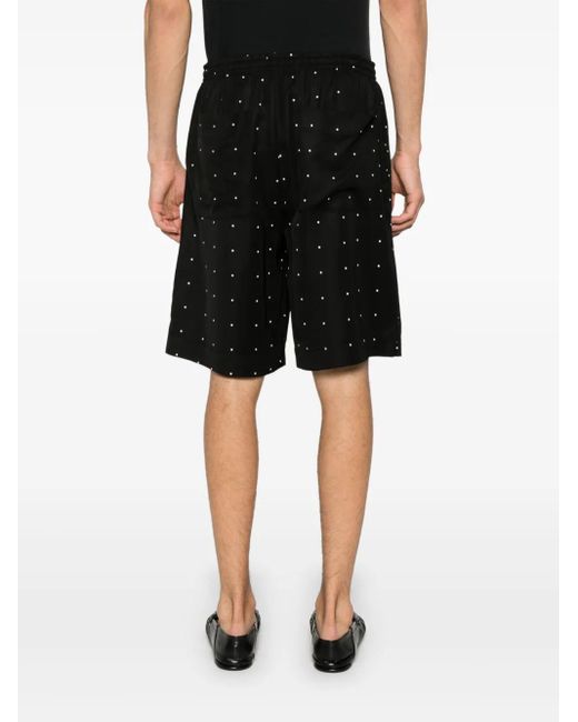 Rohe Black Polka-Dot Shorts for men