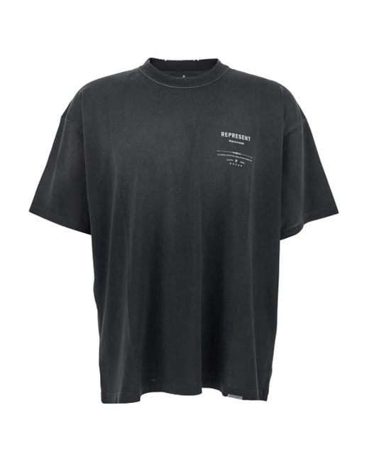 Represent T-Shirt mit grafischem Print in Black für Herren