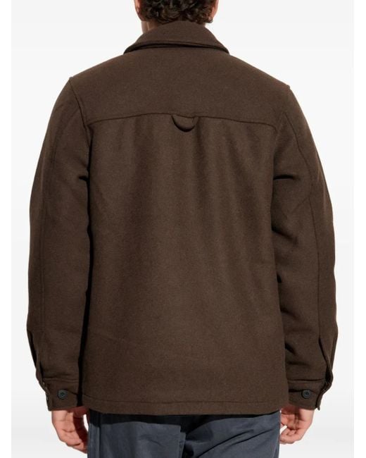 Samsøe & Samsøe Brown Oversized Shirt Jacket for men