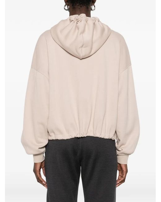 Brunello Cucinelli Natural Logo Hoodie