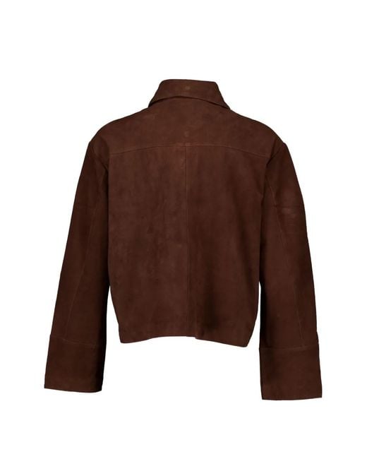 STUDIO AR Brown Button-Up Jacket