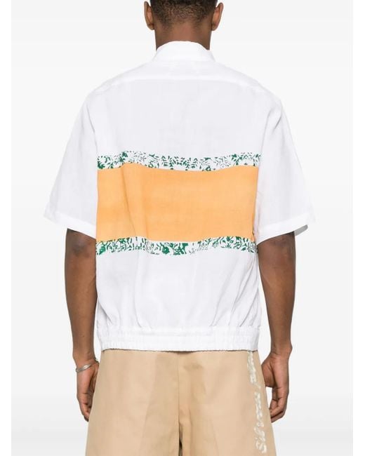 Rhude White Logo-Print Mini Shirt for men