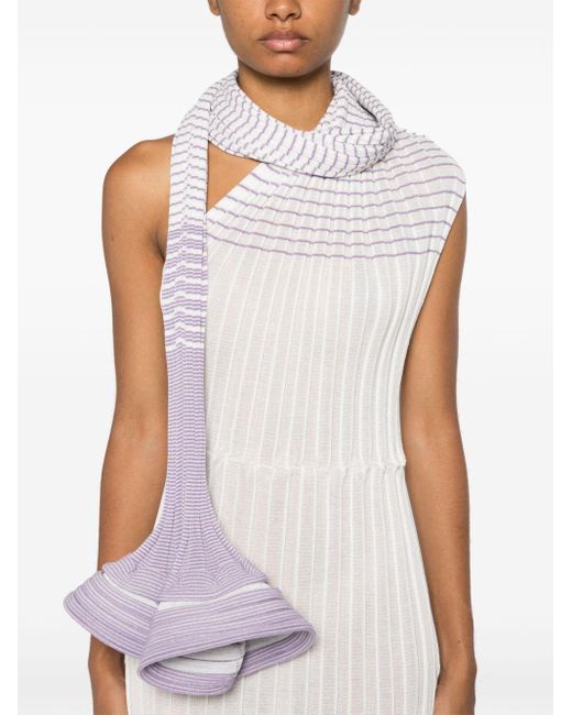 Issey Miyake White Asagao Maxi Dress