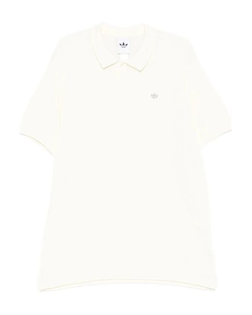 Adidas Originals White Polo Shirt for men