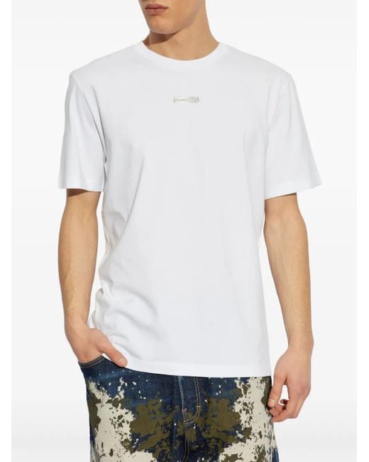 DSquared² White Cotton T-Shirt for men