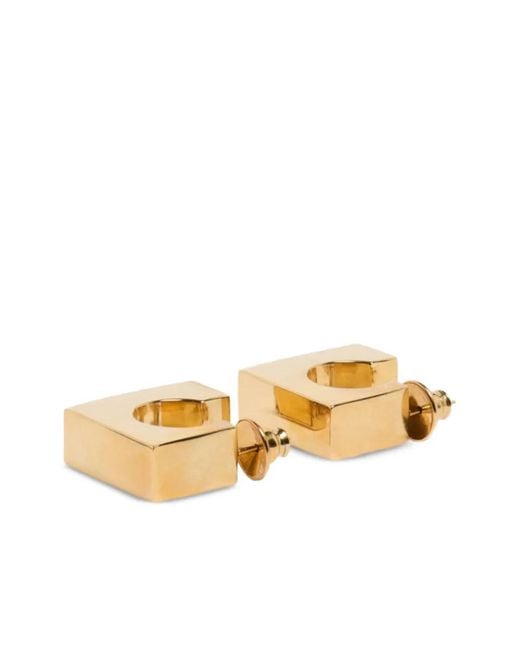 DSquared² Metallic Geometric Earrings