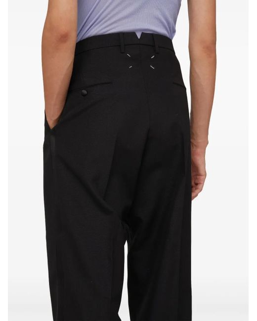 Maison Margiela Black Tailored Trousers for men