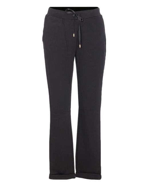 Liu Jo Blue Elasticated-waist Drawstring Track Pants