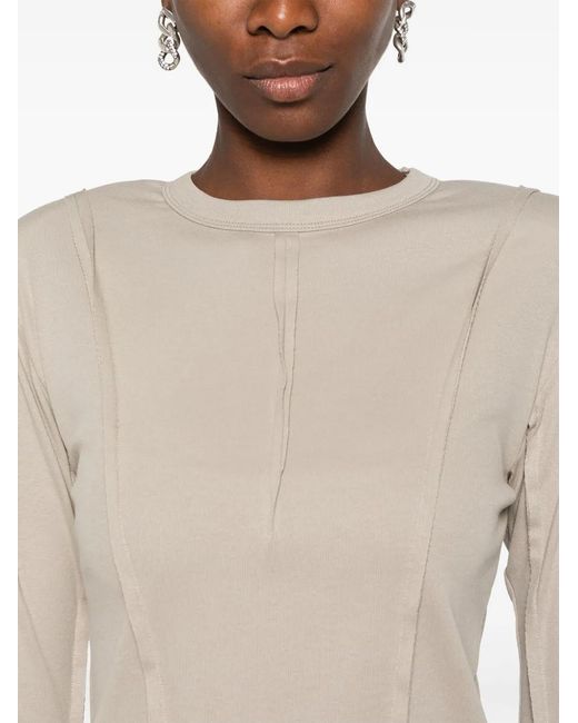 Thom Krom Natural Seam-Detailing T-Shirt