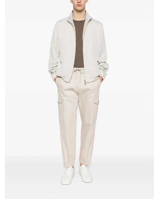 Eleventy White Full-Zip Jacket for men